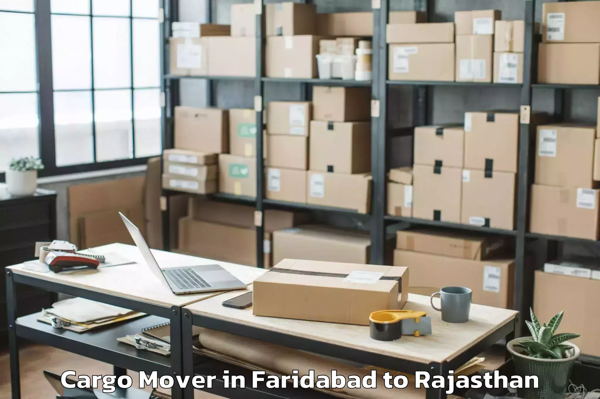 Quality Faridabad to Kherwara Cargo Mover